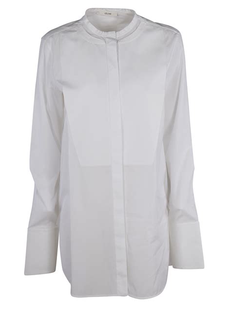 celine white shirt women's|celine shirt sale.